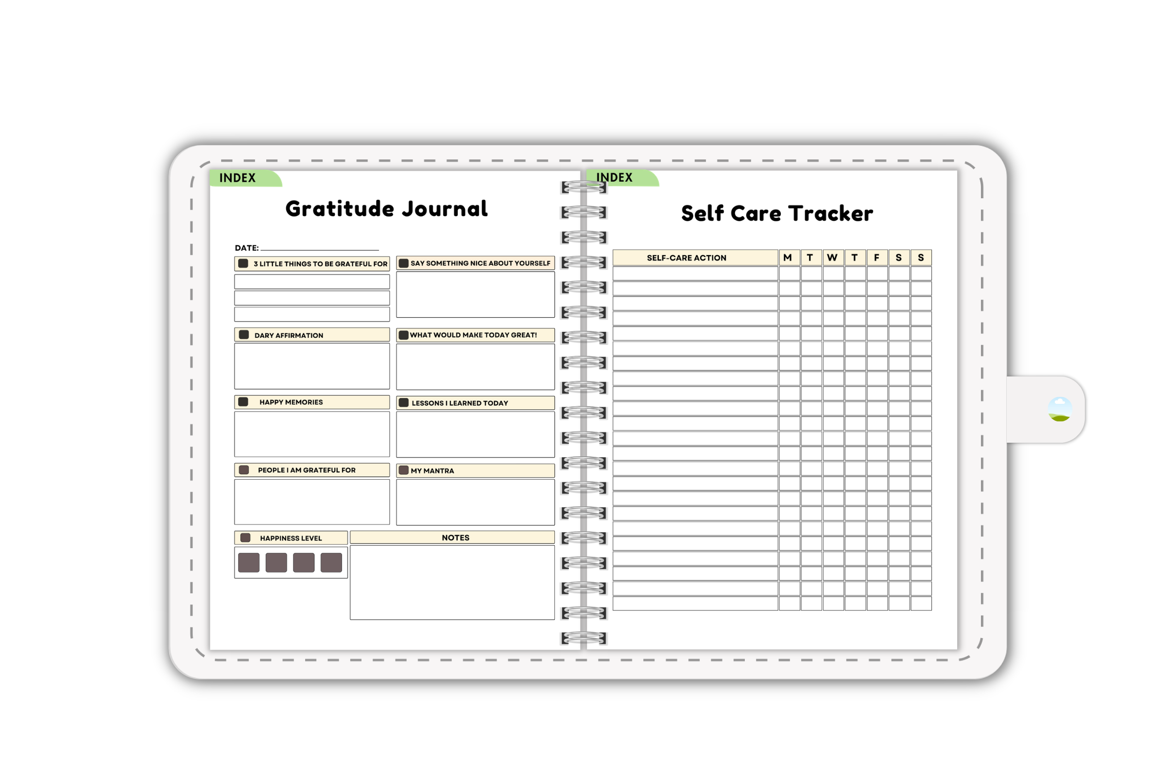 Digital Self-Care Planner